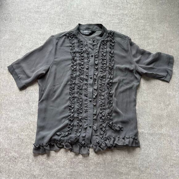 Norma Kamali Tops - Norma Kamali Grey Blouse